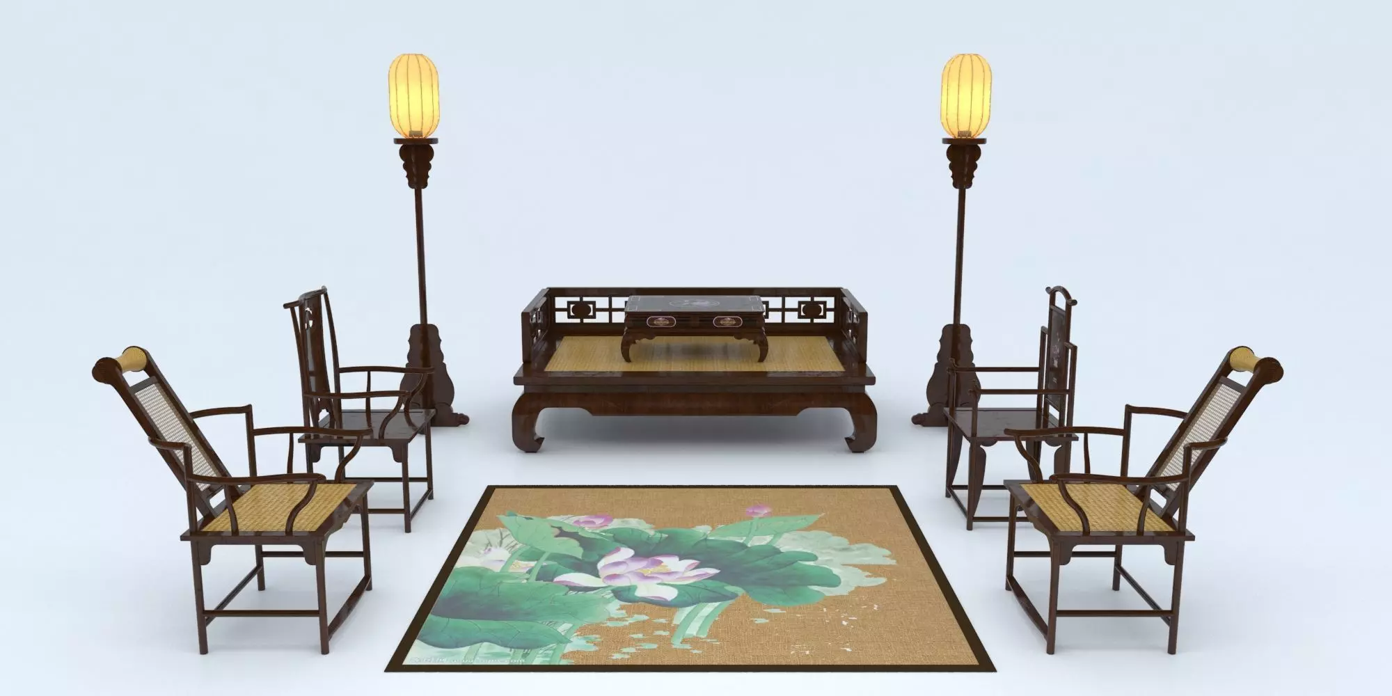 CHINESE CLASSICAL SET 3D model_0