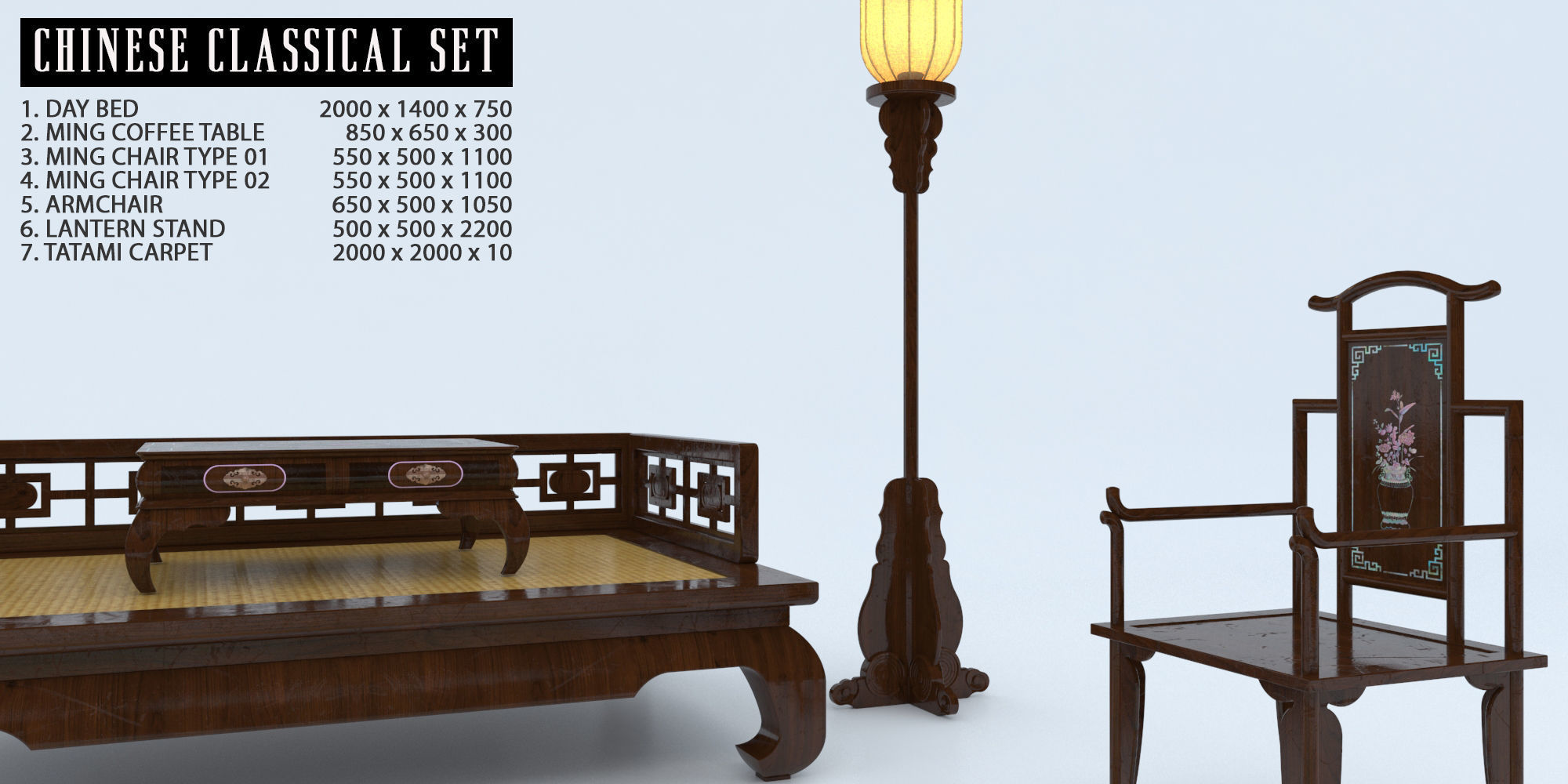 CHINESE CLASSICAL SET 3D model_1