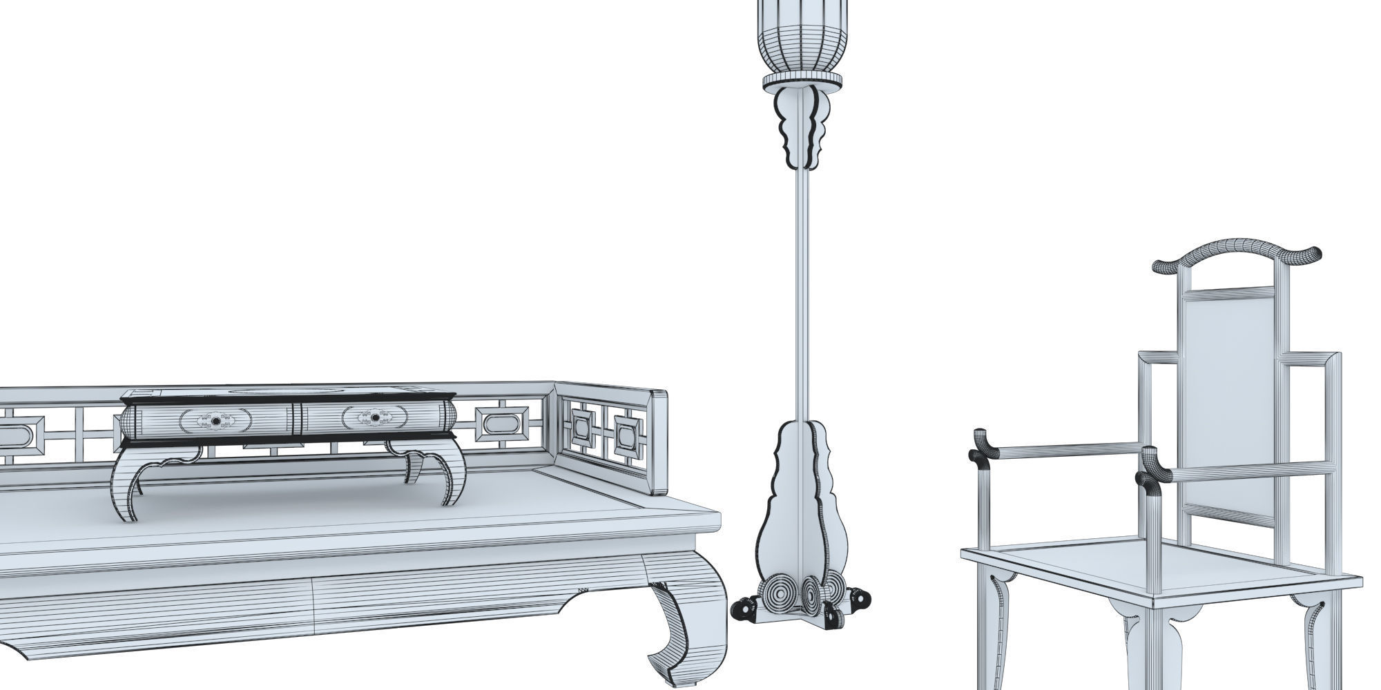 CHINESE CLASSICAL SET 3D model_5