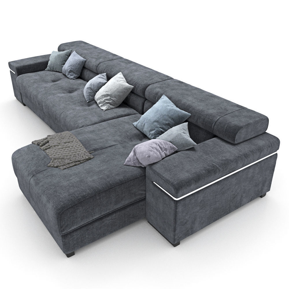 206-Sofa natuzzi Avana 2 3D model_2