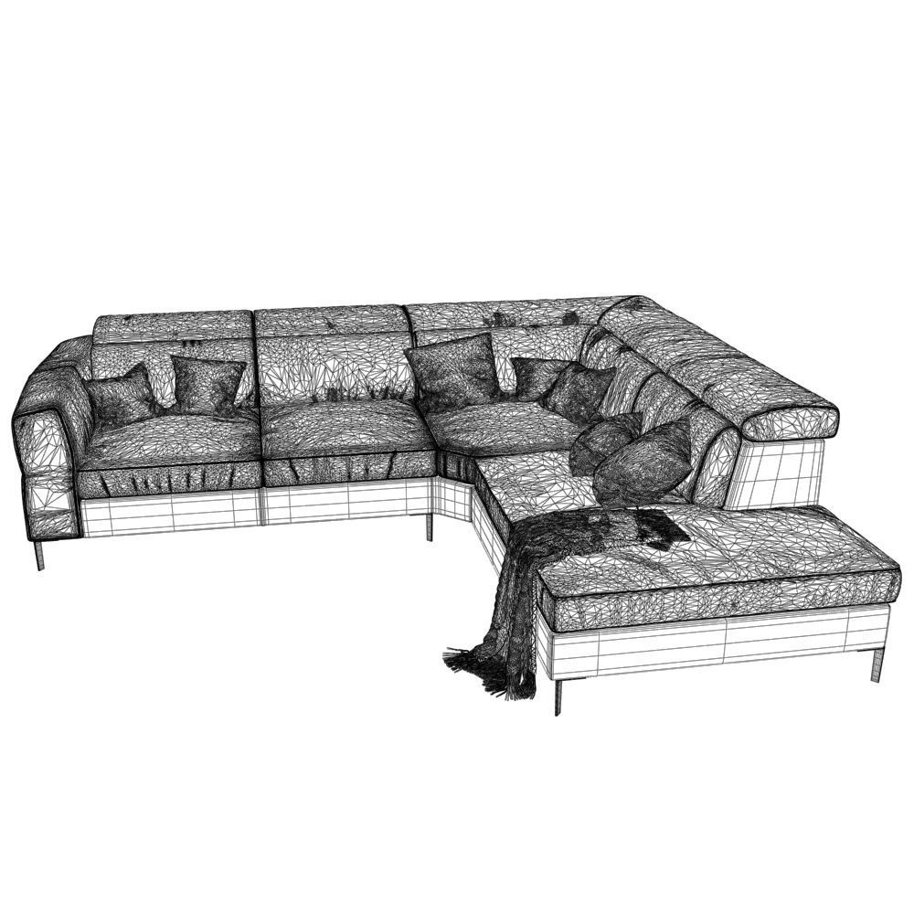 207-Sofa natuzzi bebop 2900 3 3D model_4