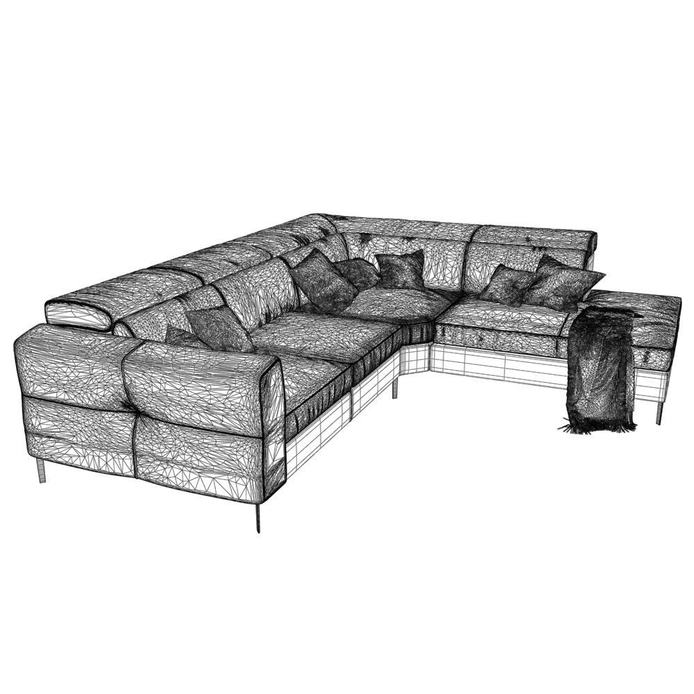 207-Sofa natuzzi bebop 2900 3 3D model_3