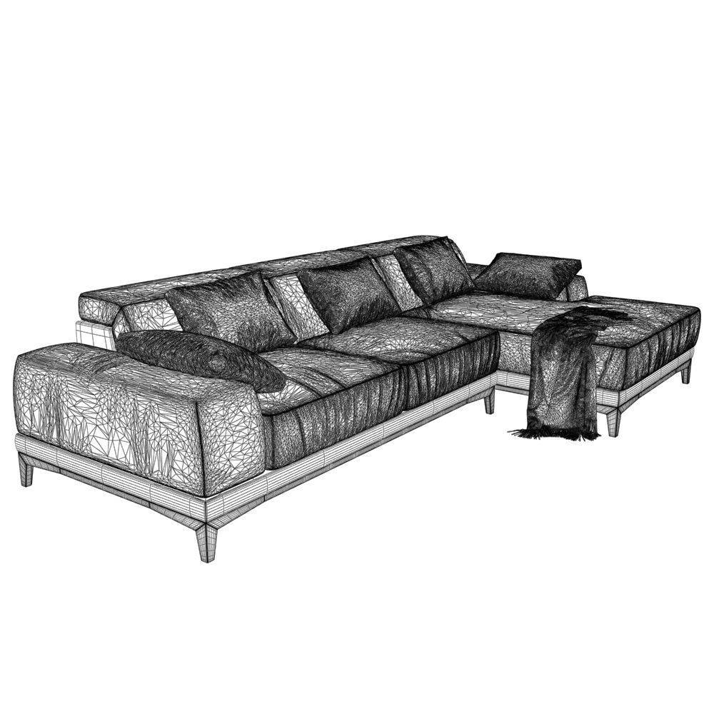 208-Sofa natuzzi borghese 2826 4 3D model_3