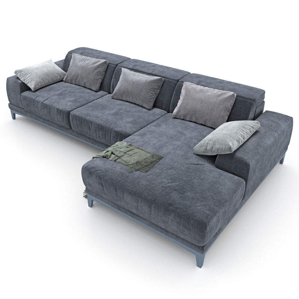 208-Sofa natuzzi borghese 2826 4 3D model_2