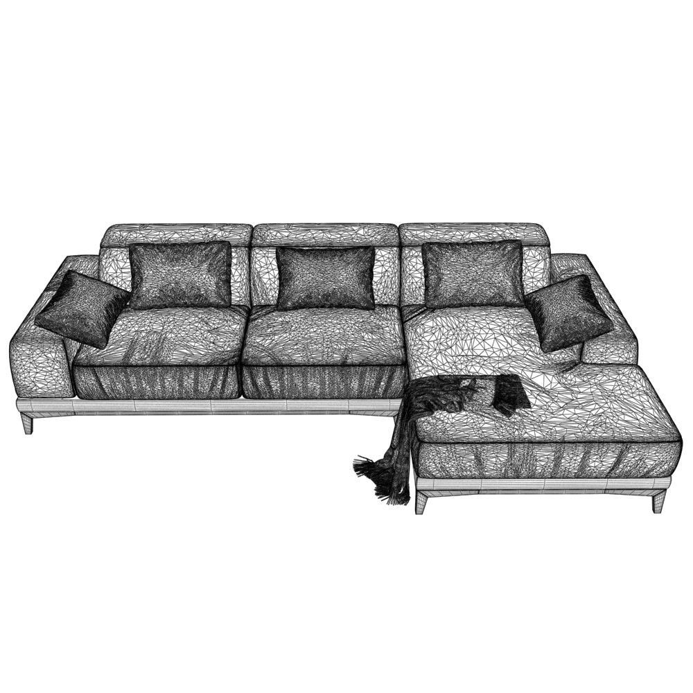 208-Sofa natuzzi borghese 2826 4 3D model_4