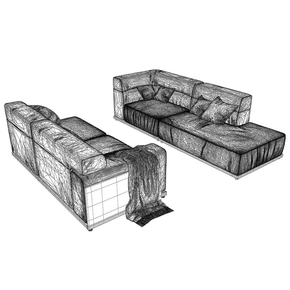 214-Sofa natuzzi Dorian 2904 var 2 3D model_3