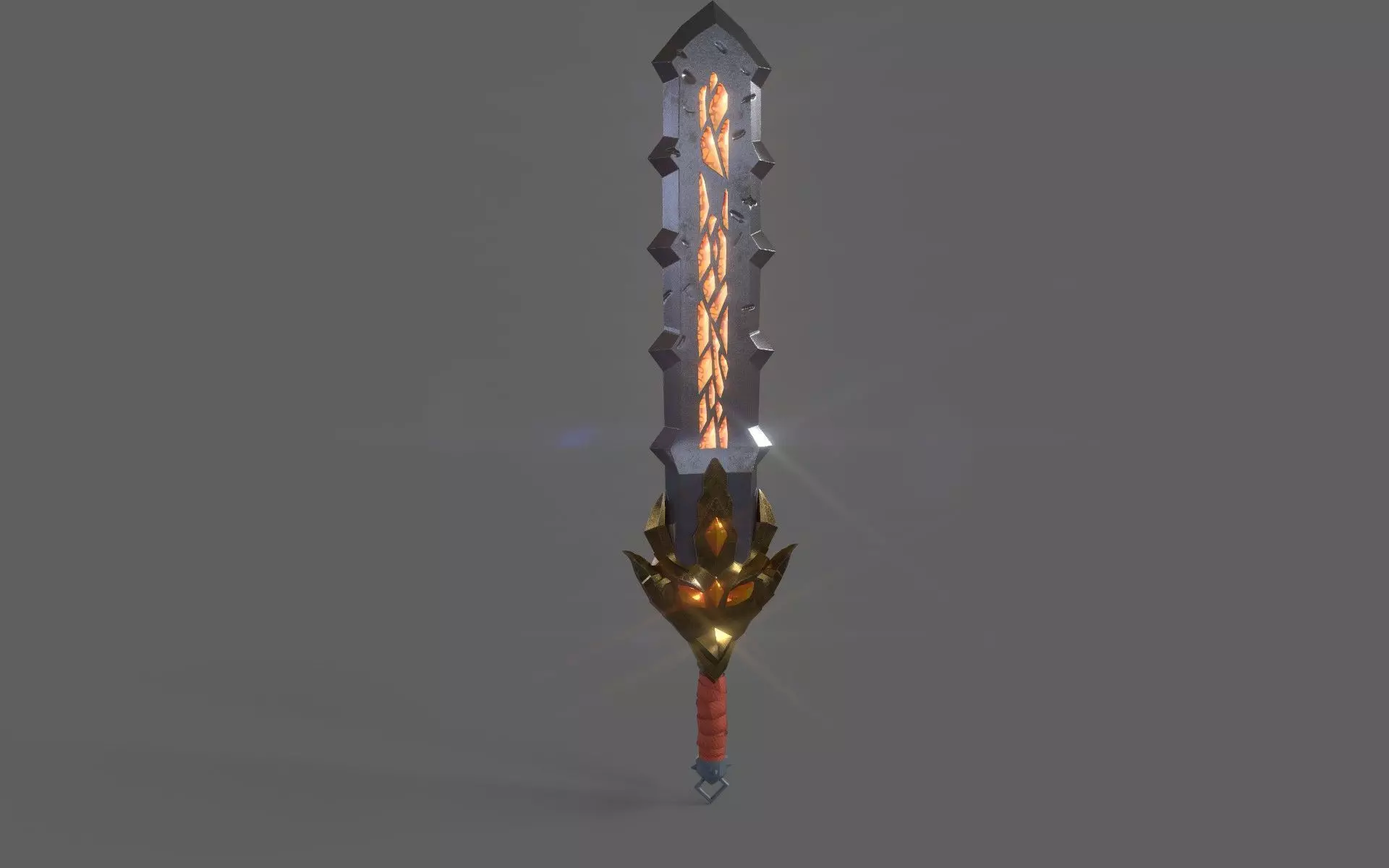 espada sword Low-poly 3D model