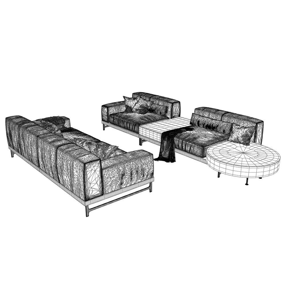 228-Sofa Natuzzi Ido var 4 3D model_3