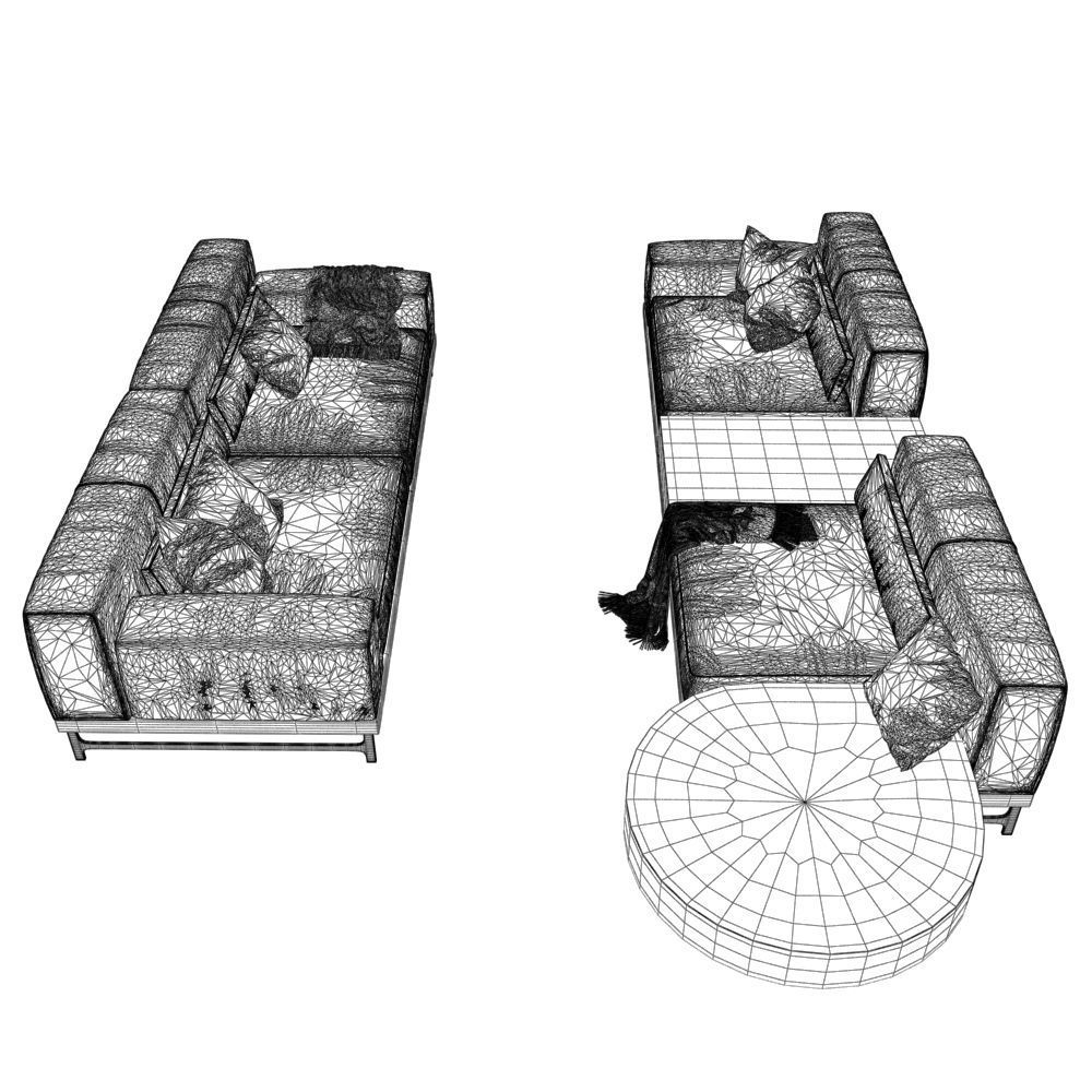 228-Sofa Natuzzi Ido var 4 3D model_4