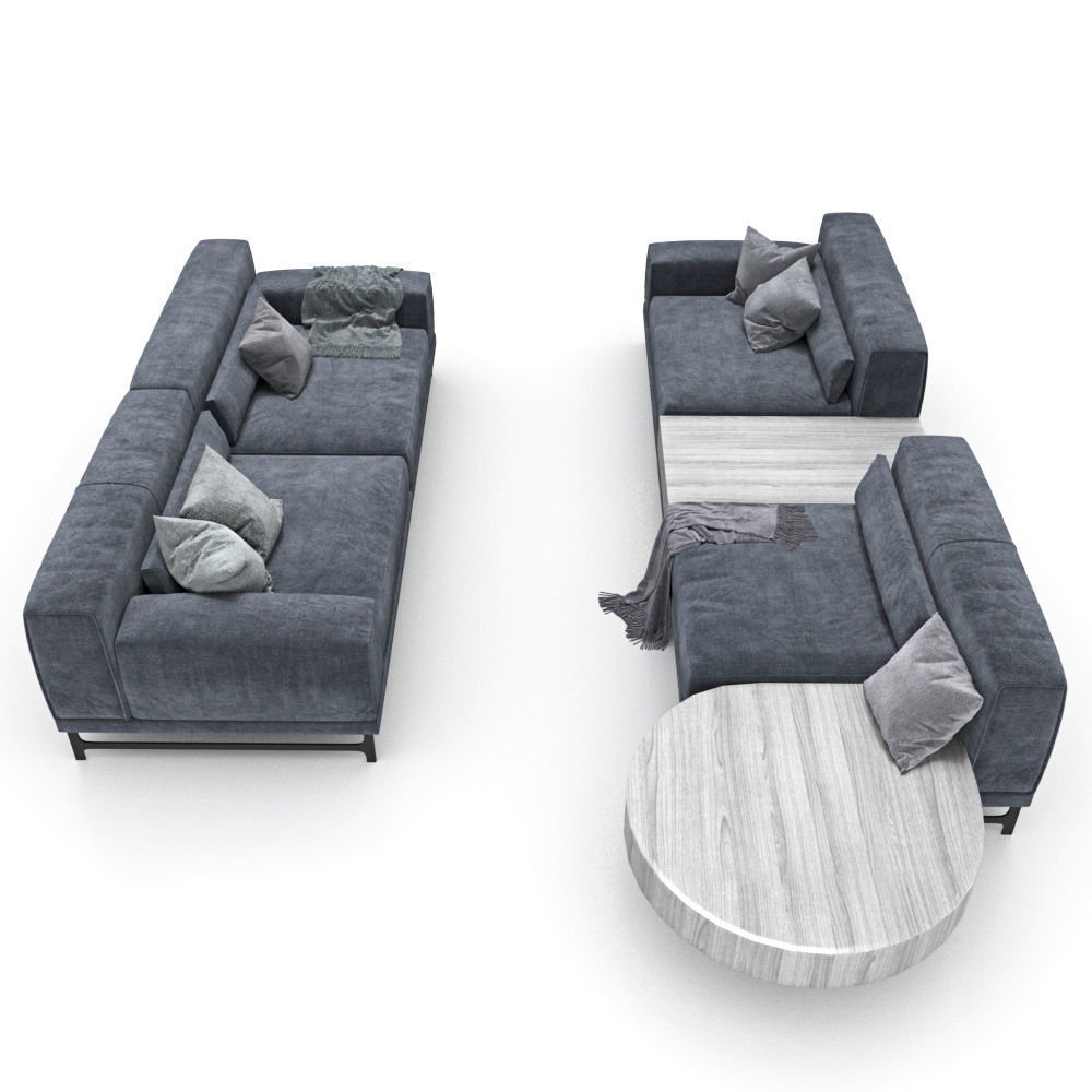 228-Sofa Natuzzi Ido var 4 3D model_1
