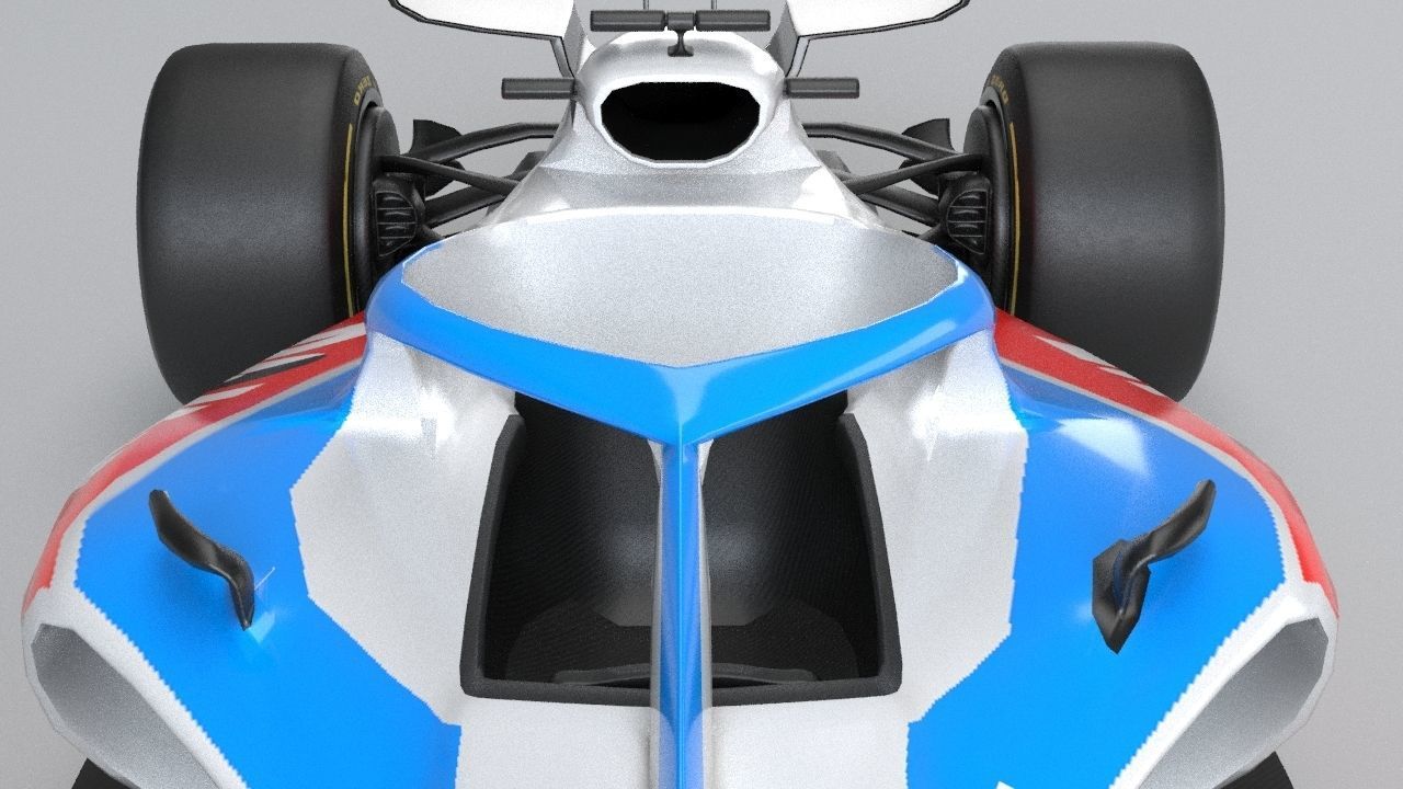 ROKiT WILLIAMS RACING 2021 - 2023 concept Low-poly 3D model_45