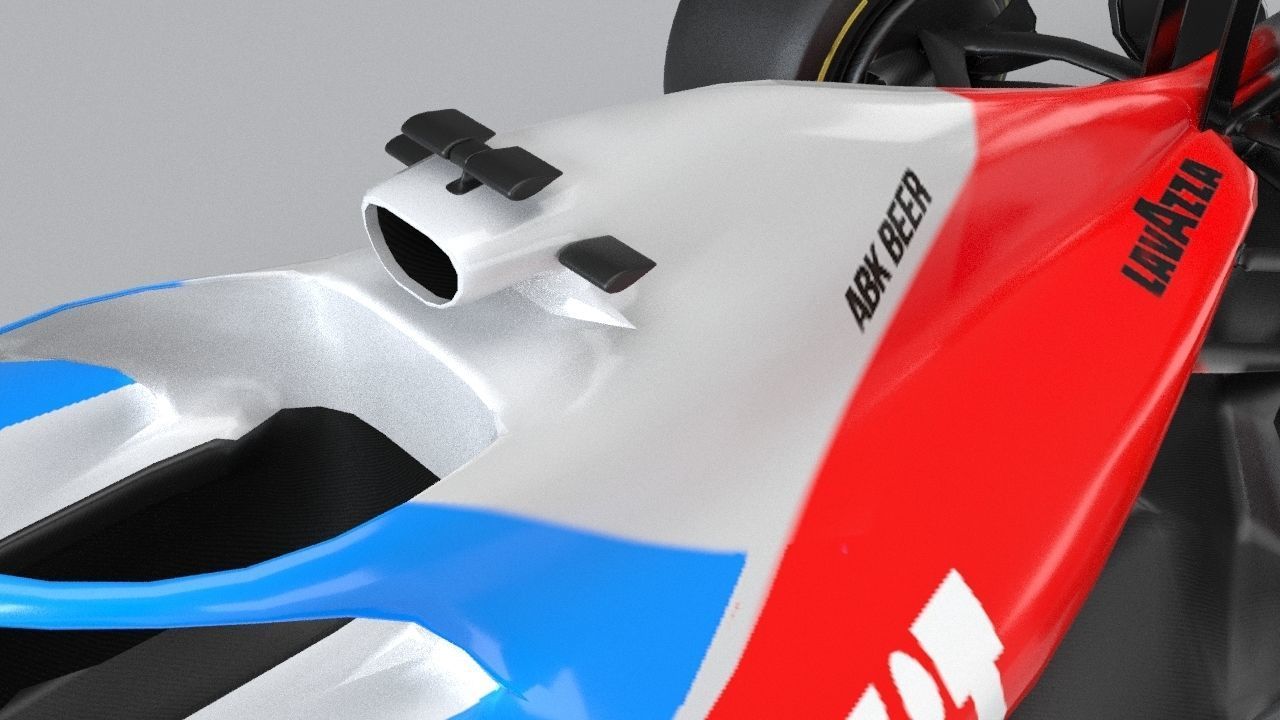 ROKiT WILLIAMS RACING 2021 - 2023 concept Low-poly 3D model_5