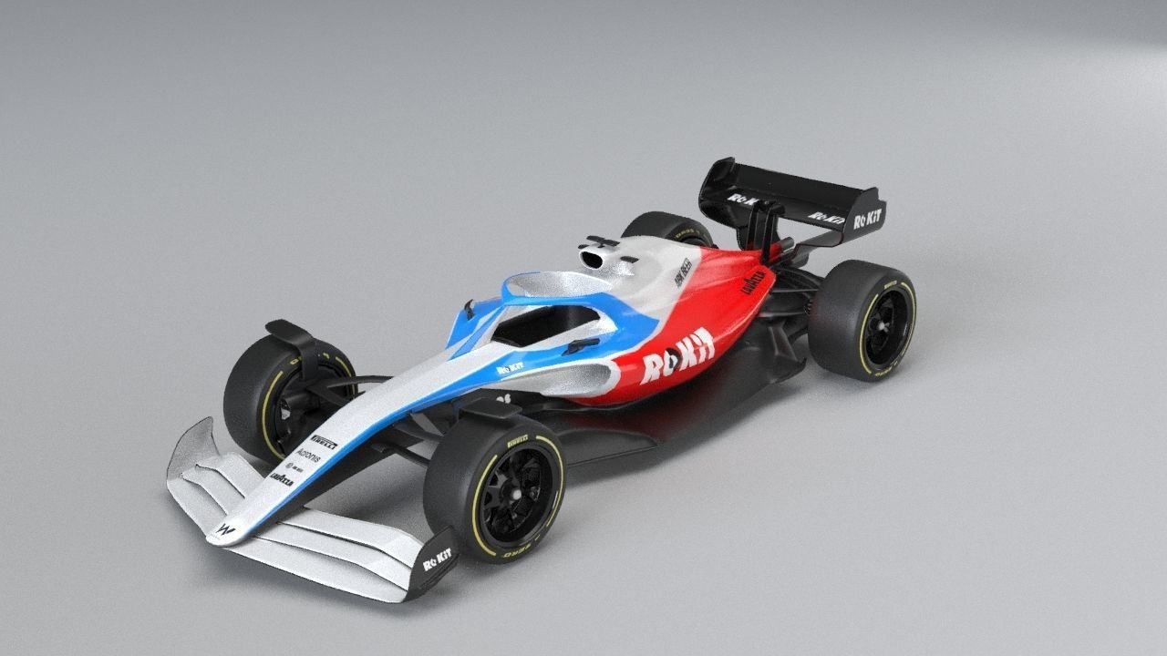 ROKiT WILLIAMS RACING 2021 - 2023 concept Low-poly 3D model_1