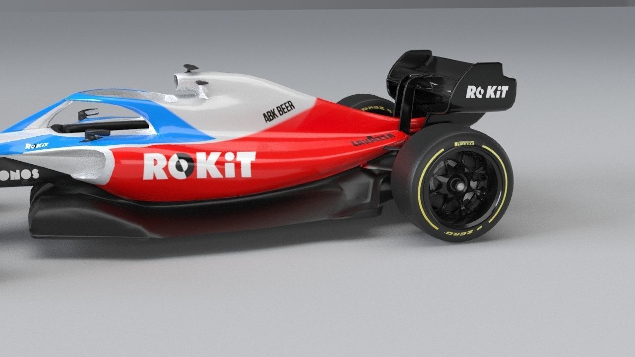 ROKiT WILLIAMS RACING 2021 - 2023 concept Low-poly 3D model_30