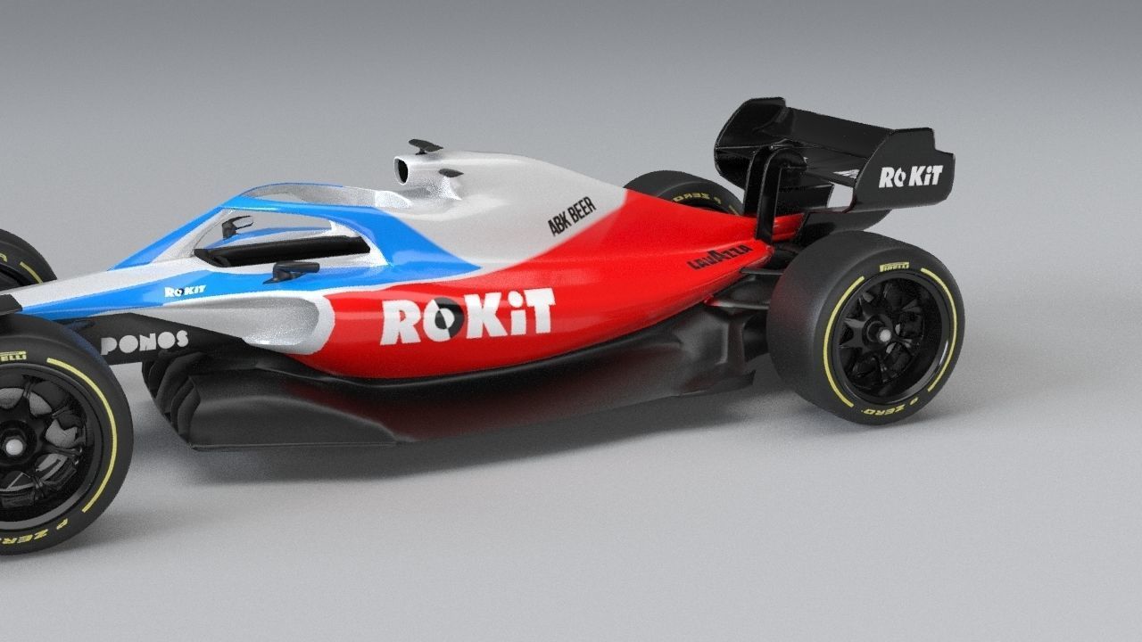 ROKiT WILLIAMS RACING 2021 - 2023 concept Low-poly 3D model_32