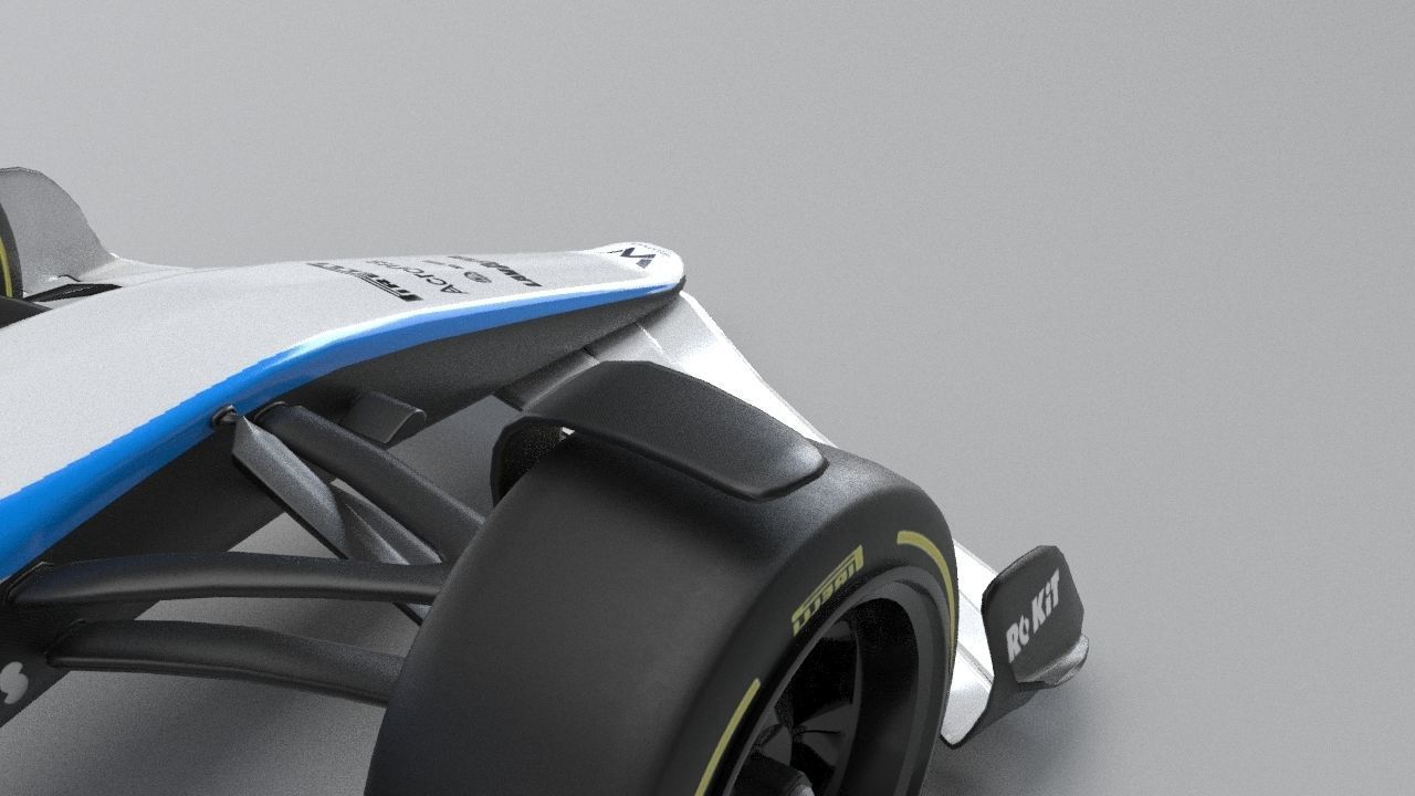 ROKiT WILLIAMS RACING 2021 - 2023 concept Low-poly 3D model_34