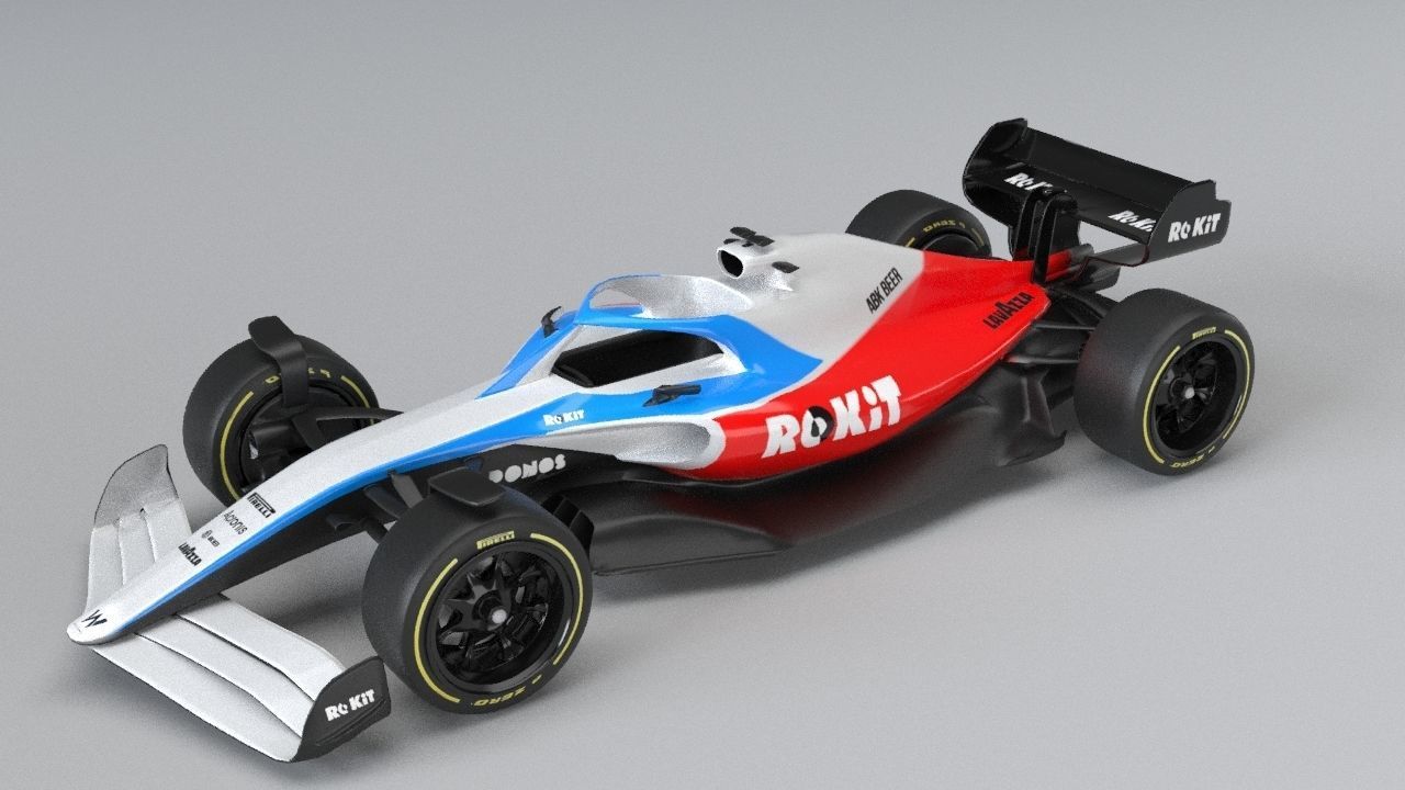 ROKiT WILLIAMS RACING 2021 - 2023 concept Low-poly 3D model_25