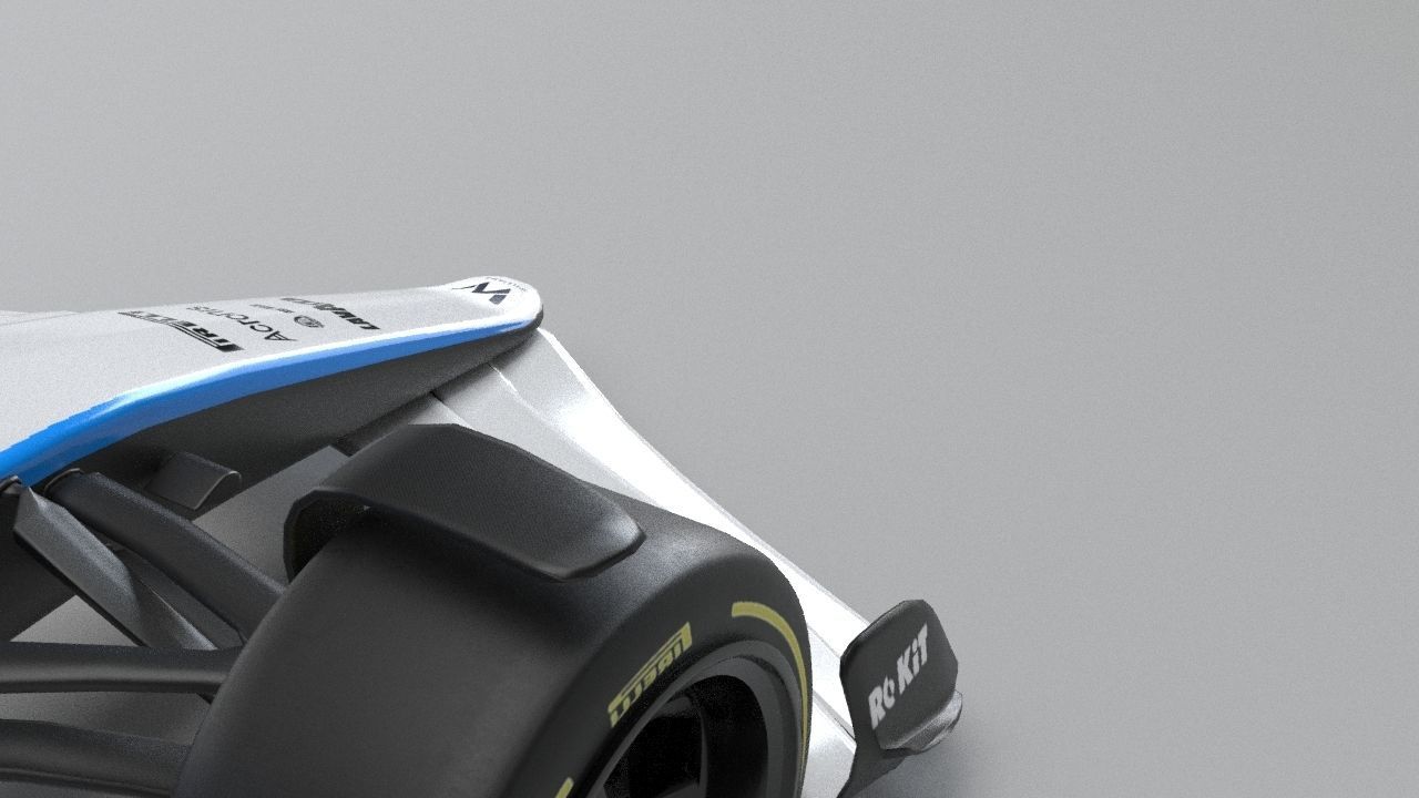 ROKiT WILLIAMS RACING 2021 - 2023 concept Low-poly 3D model_31