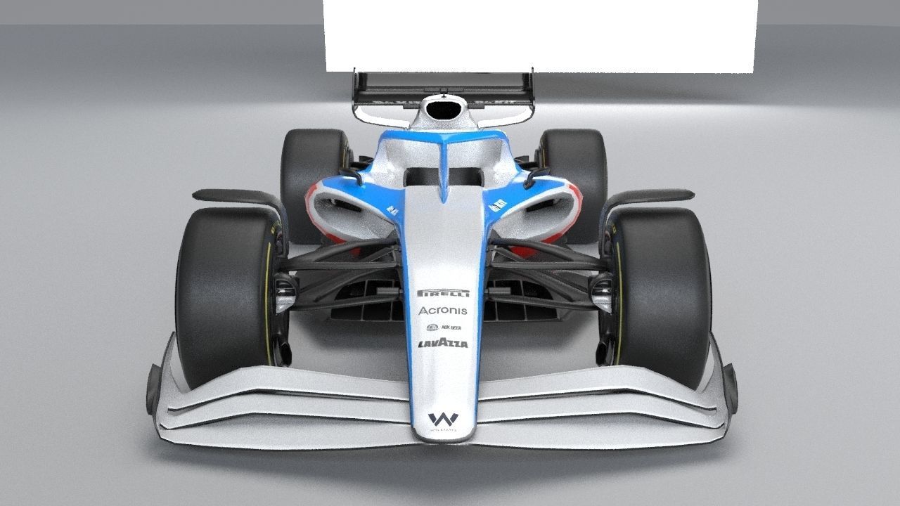 ROKiT WILLIAMS RACING 2021 - 2023 concept Low-poly 3D model_46