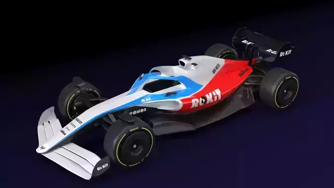ROKiT WILLIAMS RACING  2021 - 2023 concept Low-poly 3D model