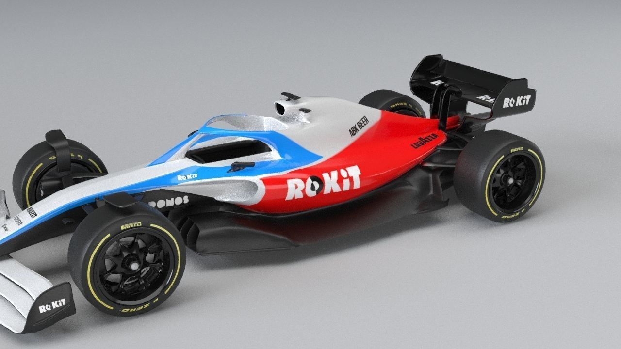 ROKiT WILLIAMS RACING 2021 - 2023 concept Low-poly 3D model_27
