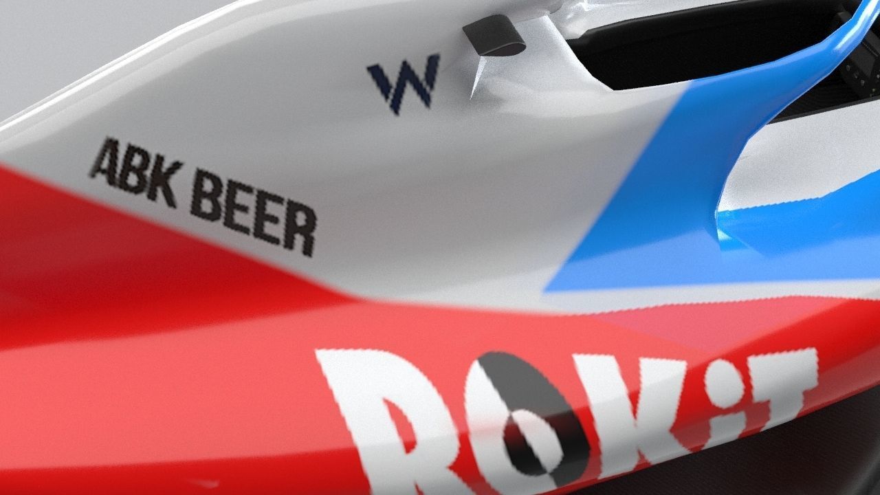 ROKiT WILLIAMS RACING 2021 - 2023 concept Low-poly 3D model_37