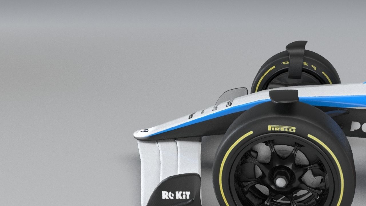 ROKiT WILLIAMS RACING 2021 - 2023 concept Low-poly 3D model_47