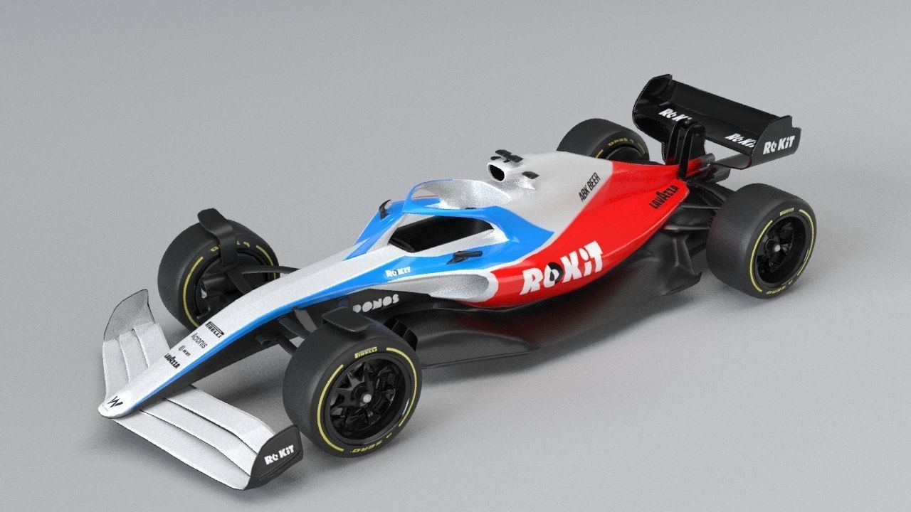 ROKiT WILLIAMS RACING 2021 - 2023 concept Low-poly 3D model_24