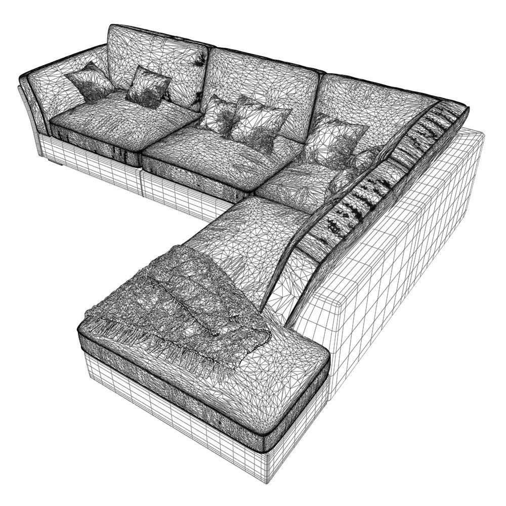 233-Sofa natuzzi Lilium 1 3D model_5
