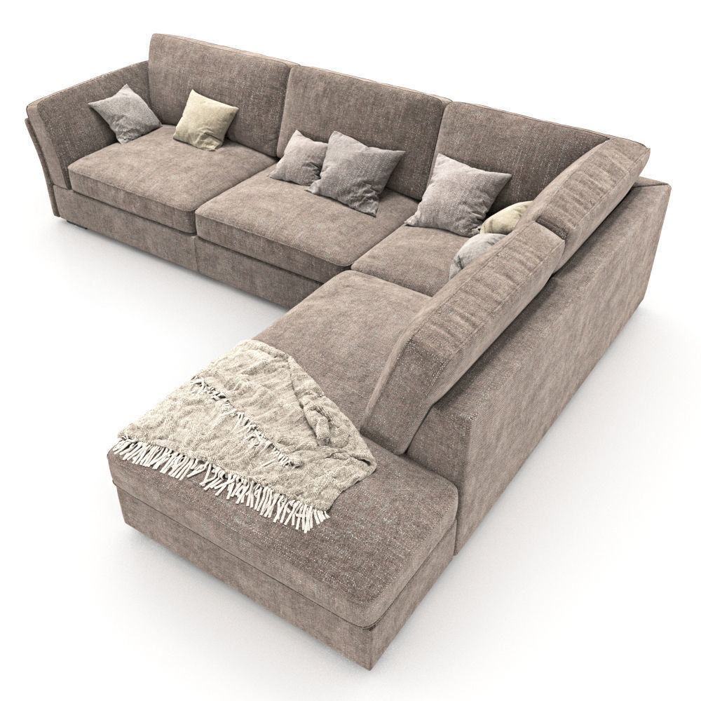 233-Sofa natuzzi Lilium 1 3D model_2