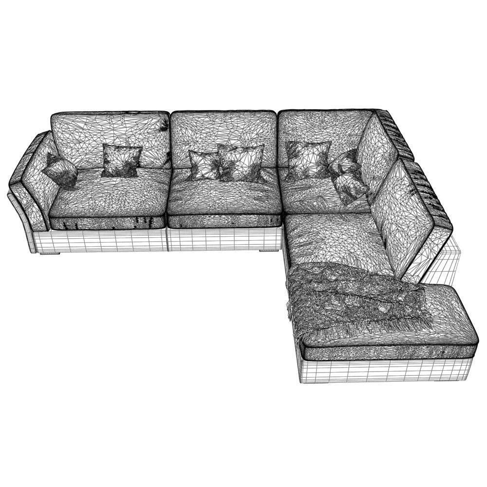 233-Sofa natuzzi Lilium 1 3D model_4