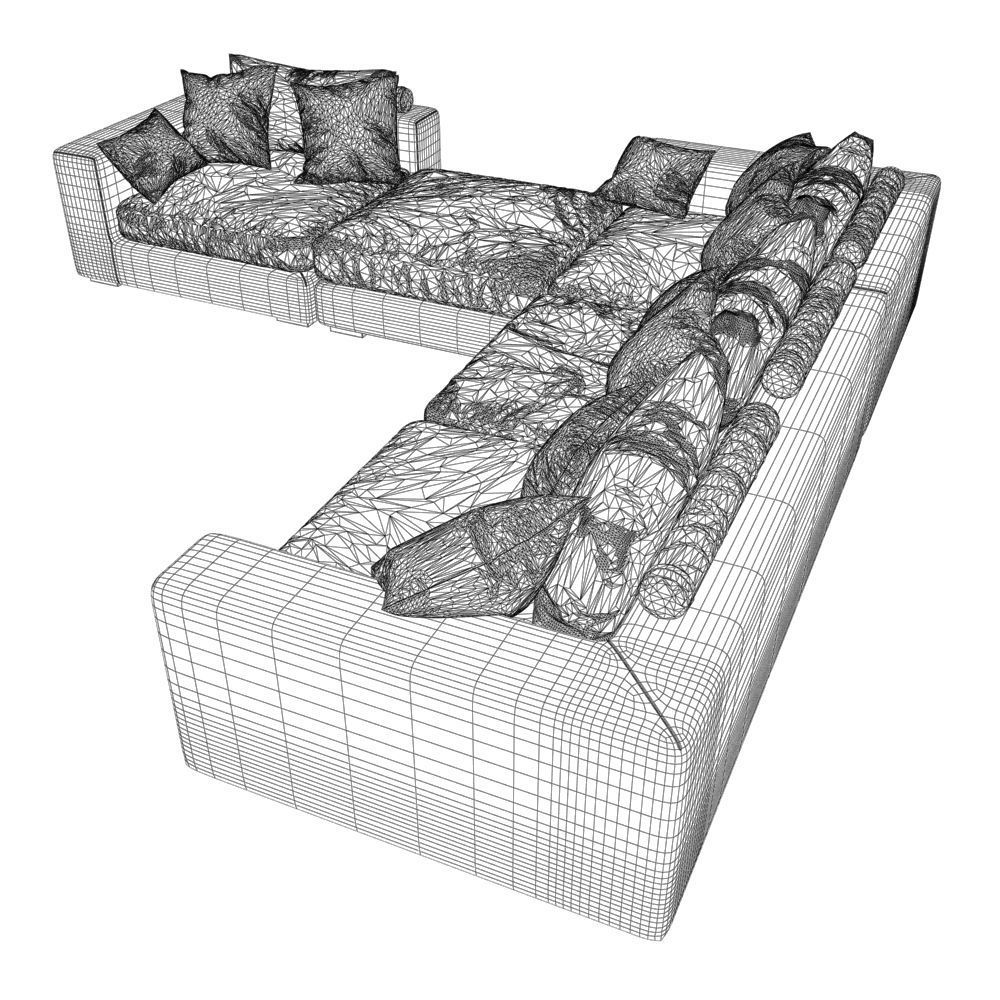 239-Sofa Club Element grey 3 3D model_5