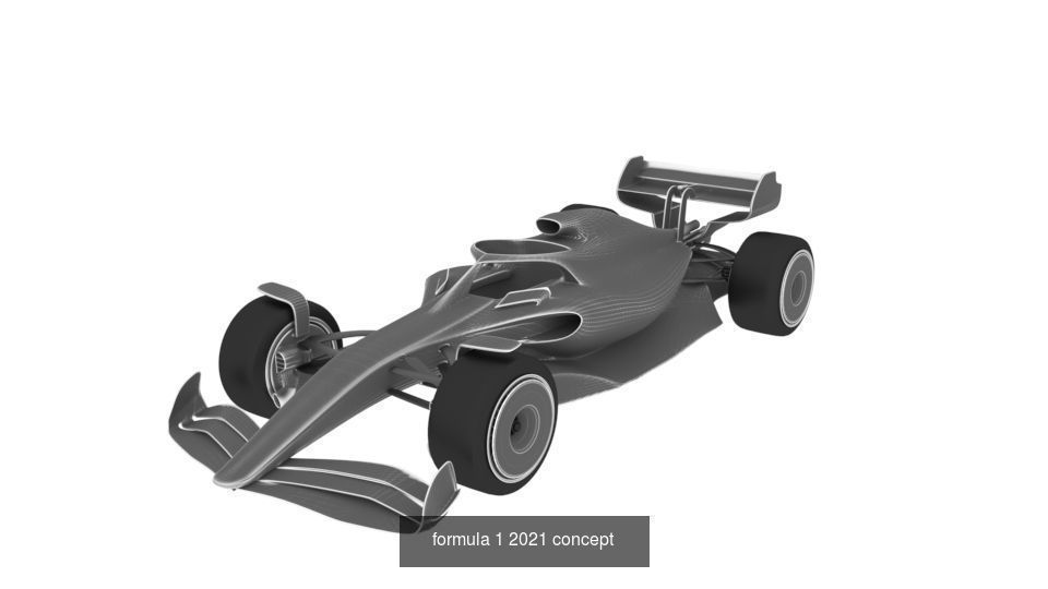 10 team f1 racing concept car 2021-2023 3D Model Collection_12