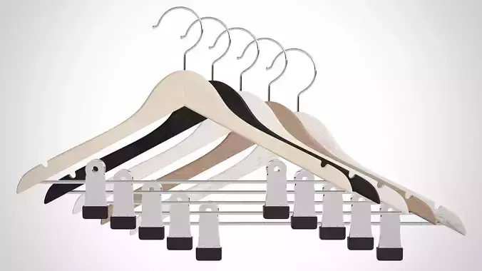 30cm Realistic Wood Hanger for Dressing Shops