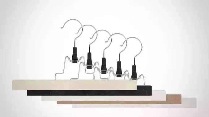 25cm Realistic Wood Hanger for Dressing Shops