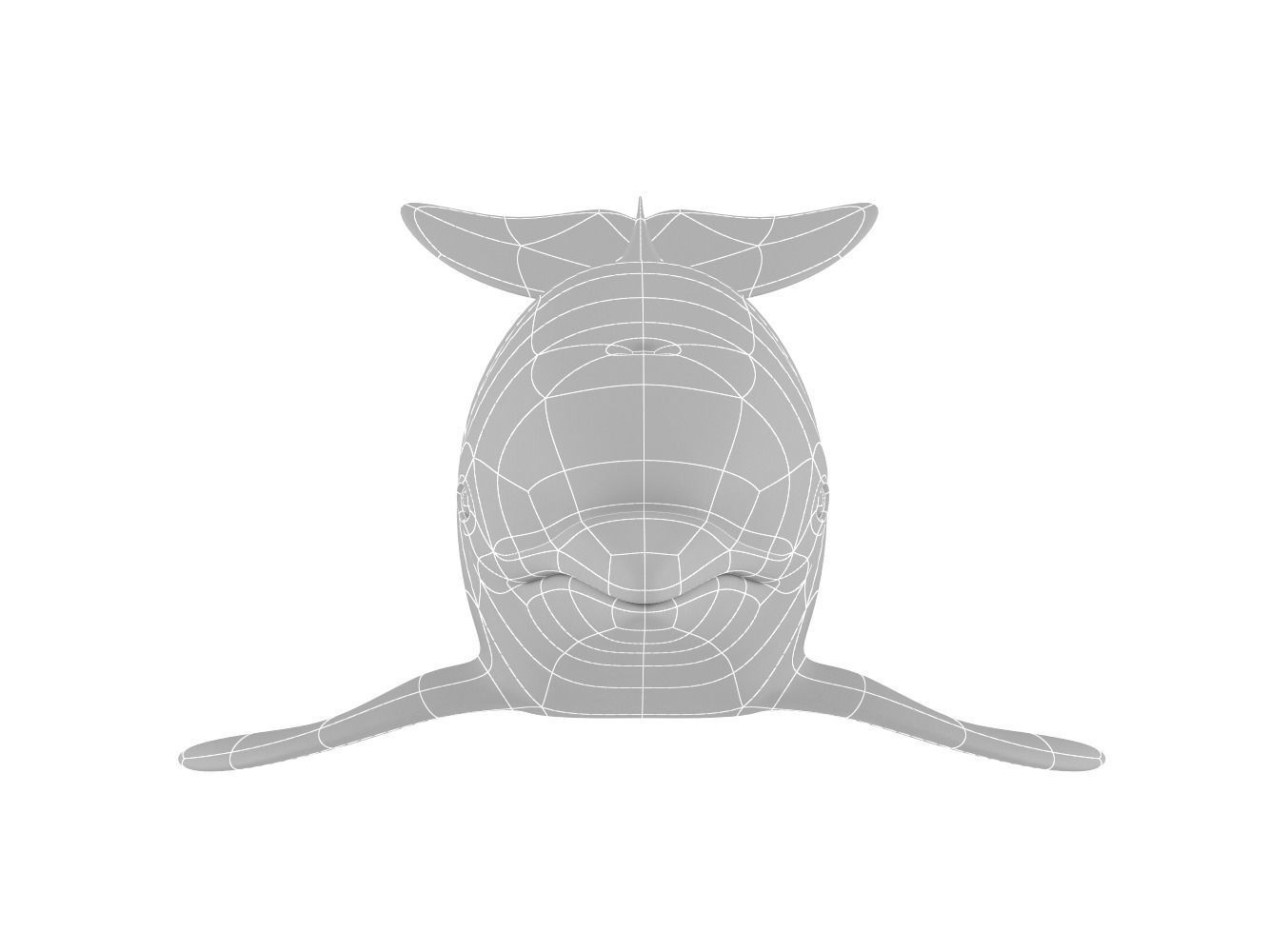 Dolphin toy 3D model_8