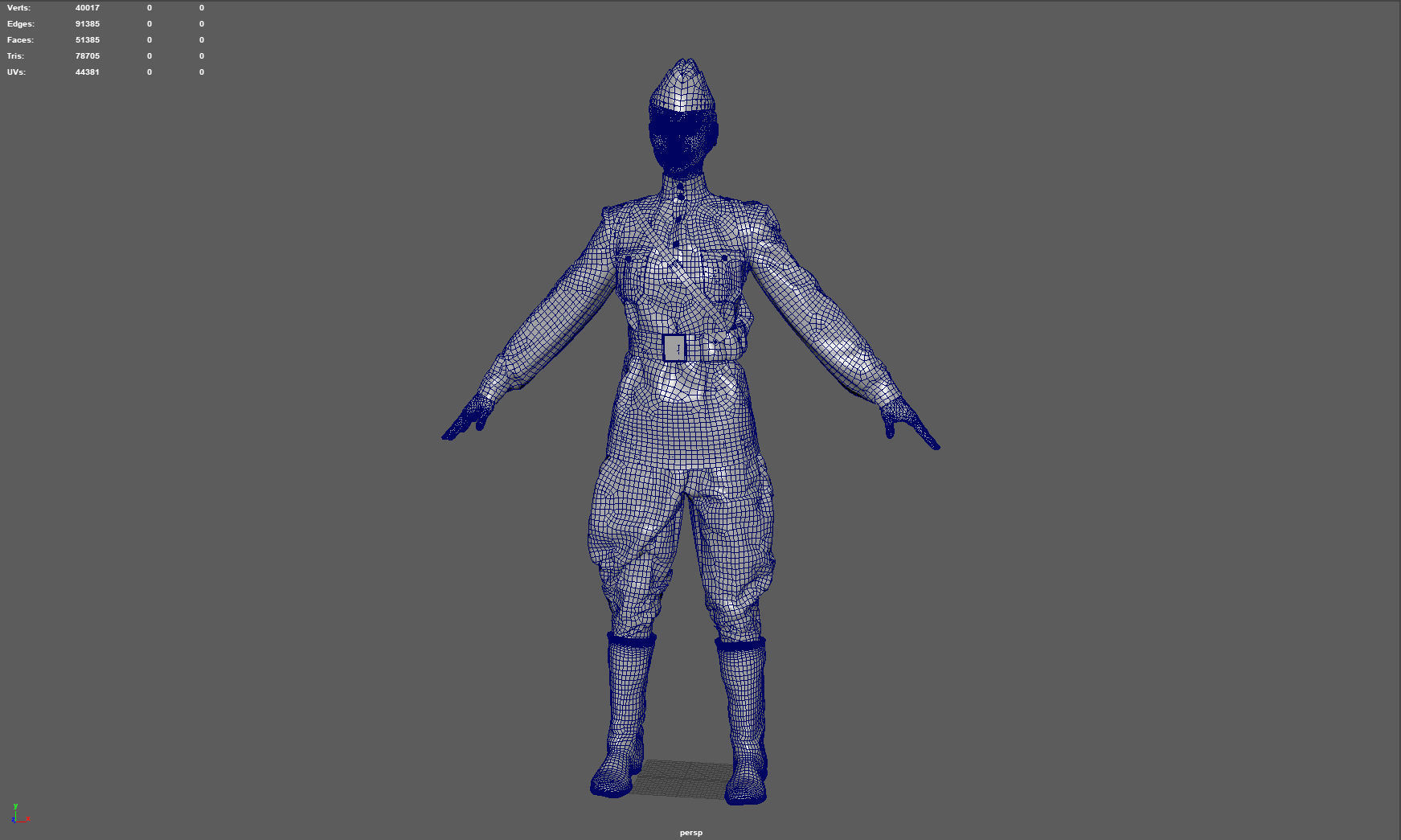 SNIPER WOMAN 3D model_10