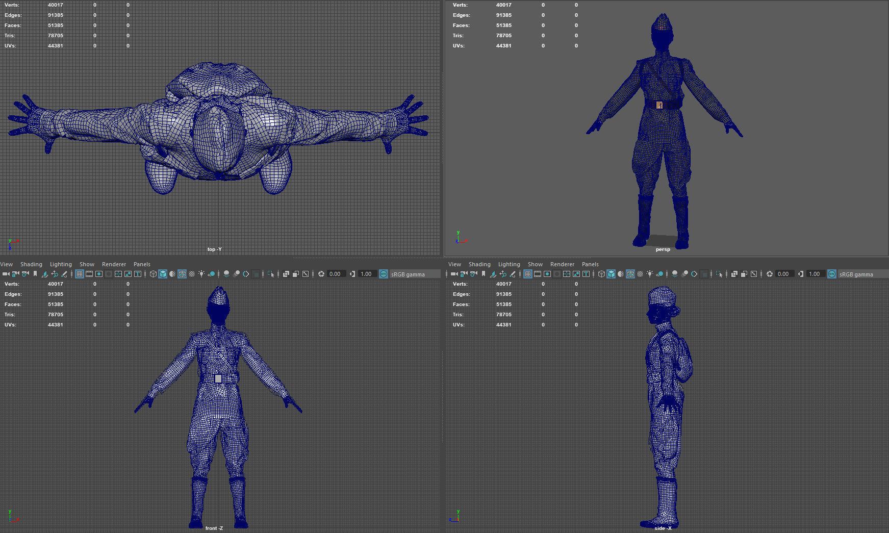 SNIPER WOMAN 3D model_13