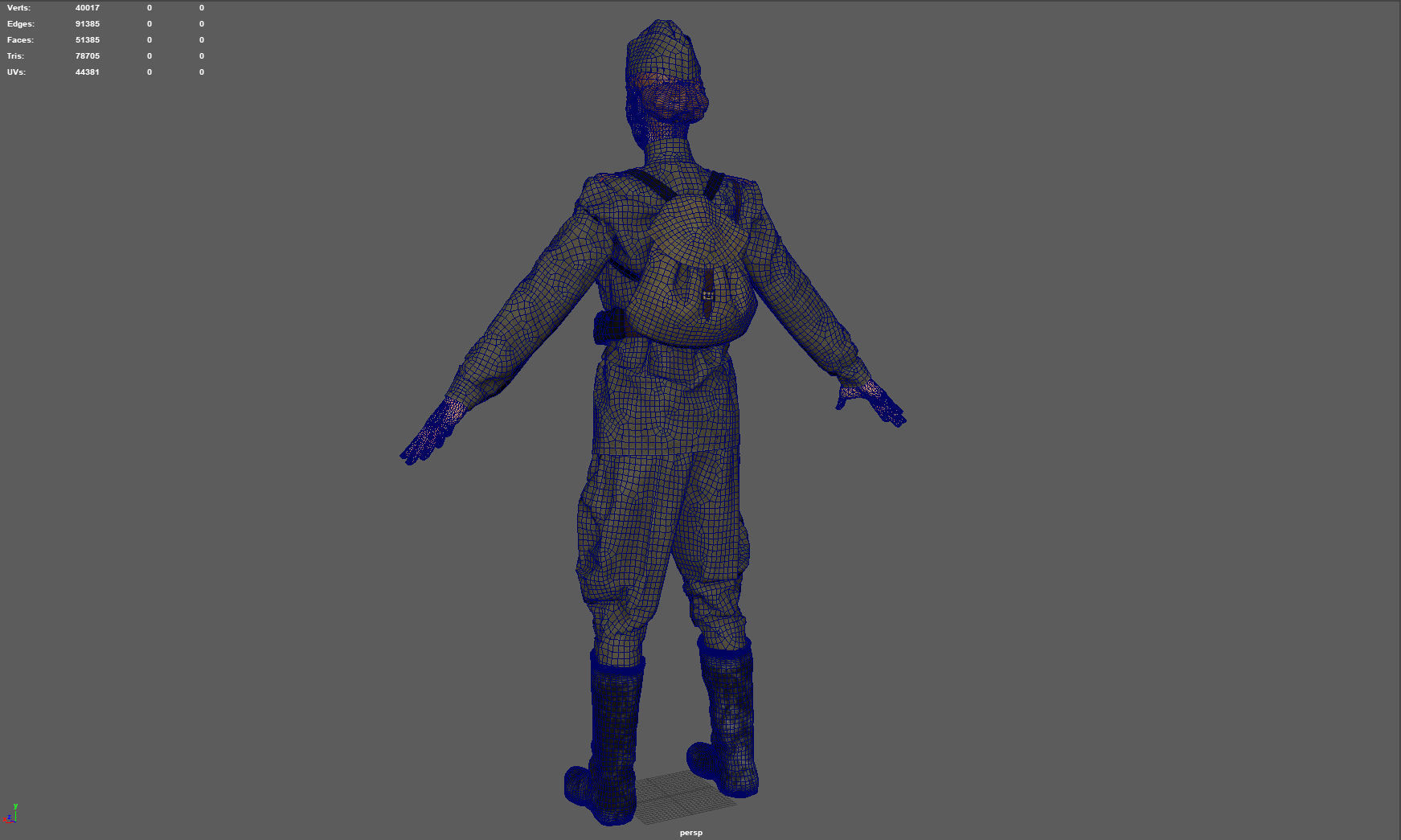 SNIPER WOMAN 3D model_16