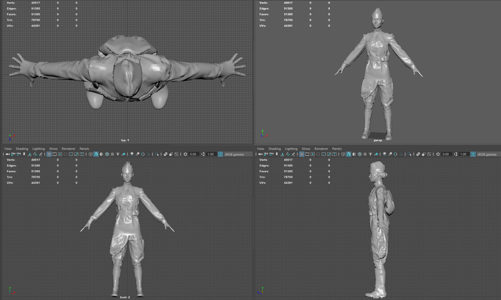 SNIPER WOMAN 3D model_12