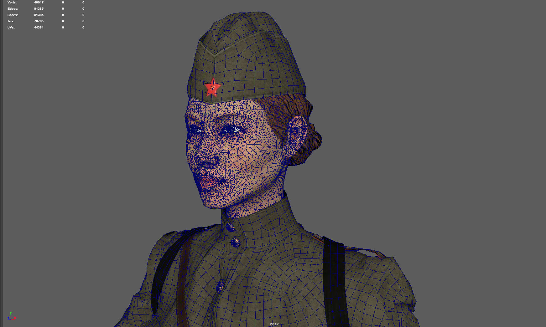 SNIPER WOMAN 3D model_14