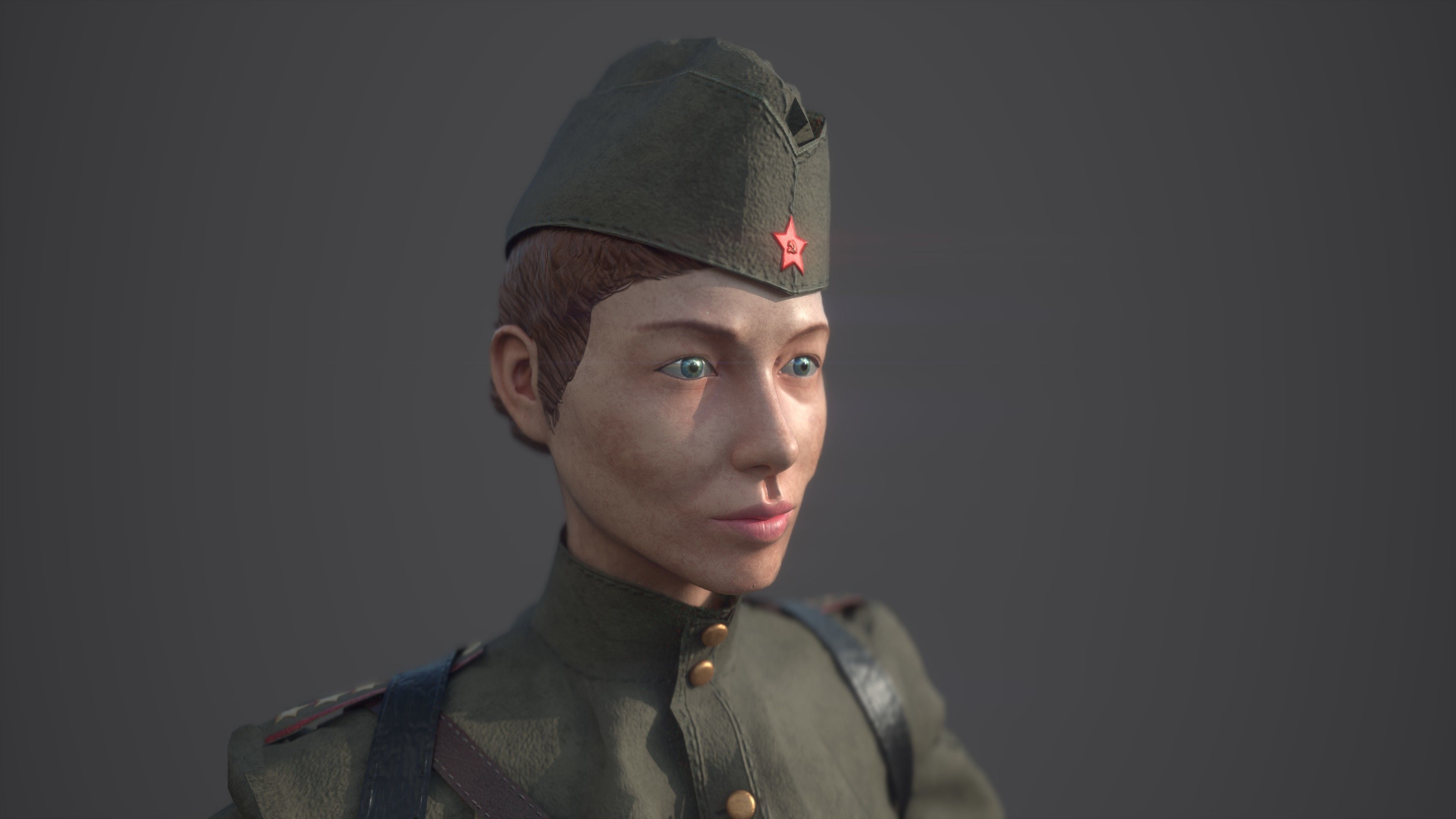 SNIPER WOMAN 3D model_2
