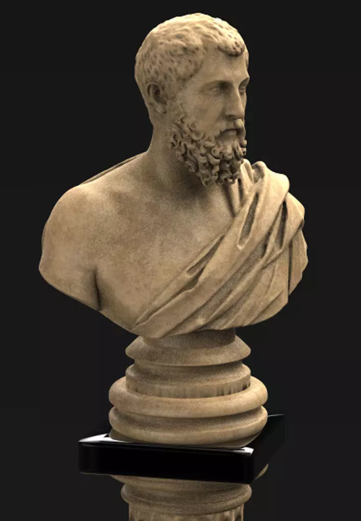 Roman Bust 2 3D model 3D print model
