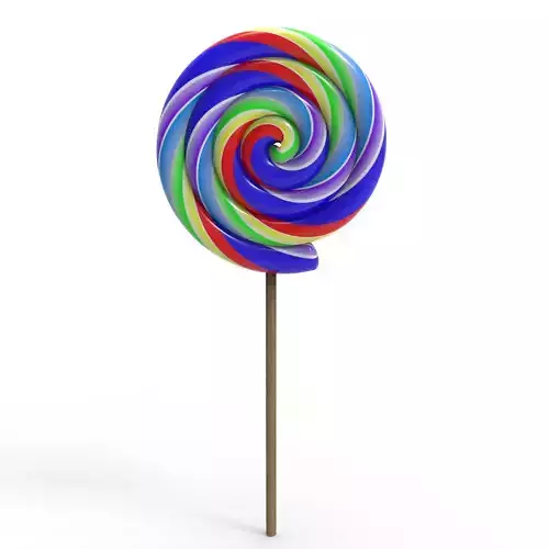 Lollipop colorful on stick