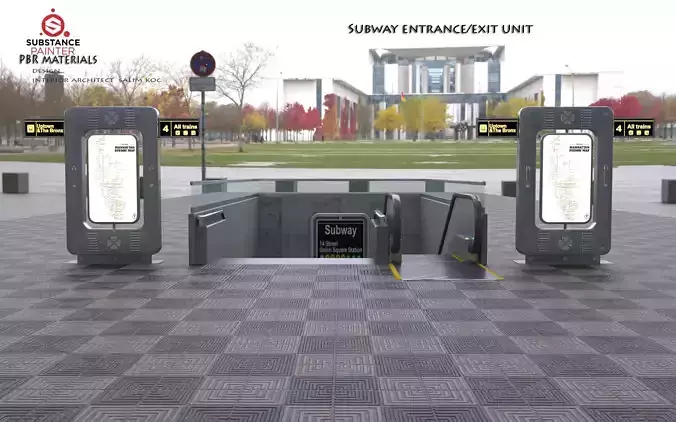 Metro Subway entrance  exit unit
