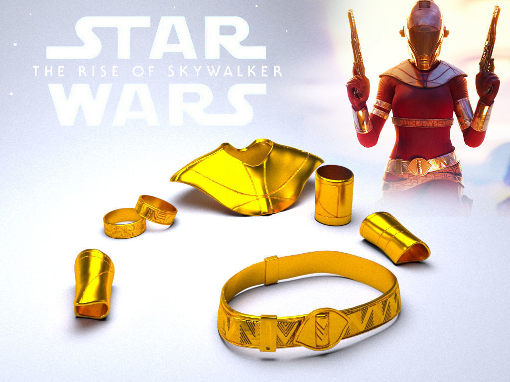 Zorii Bliss costume elements 3D print model