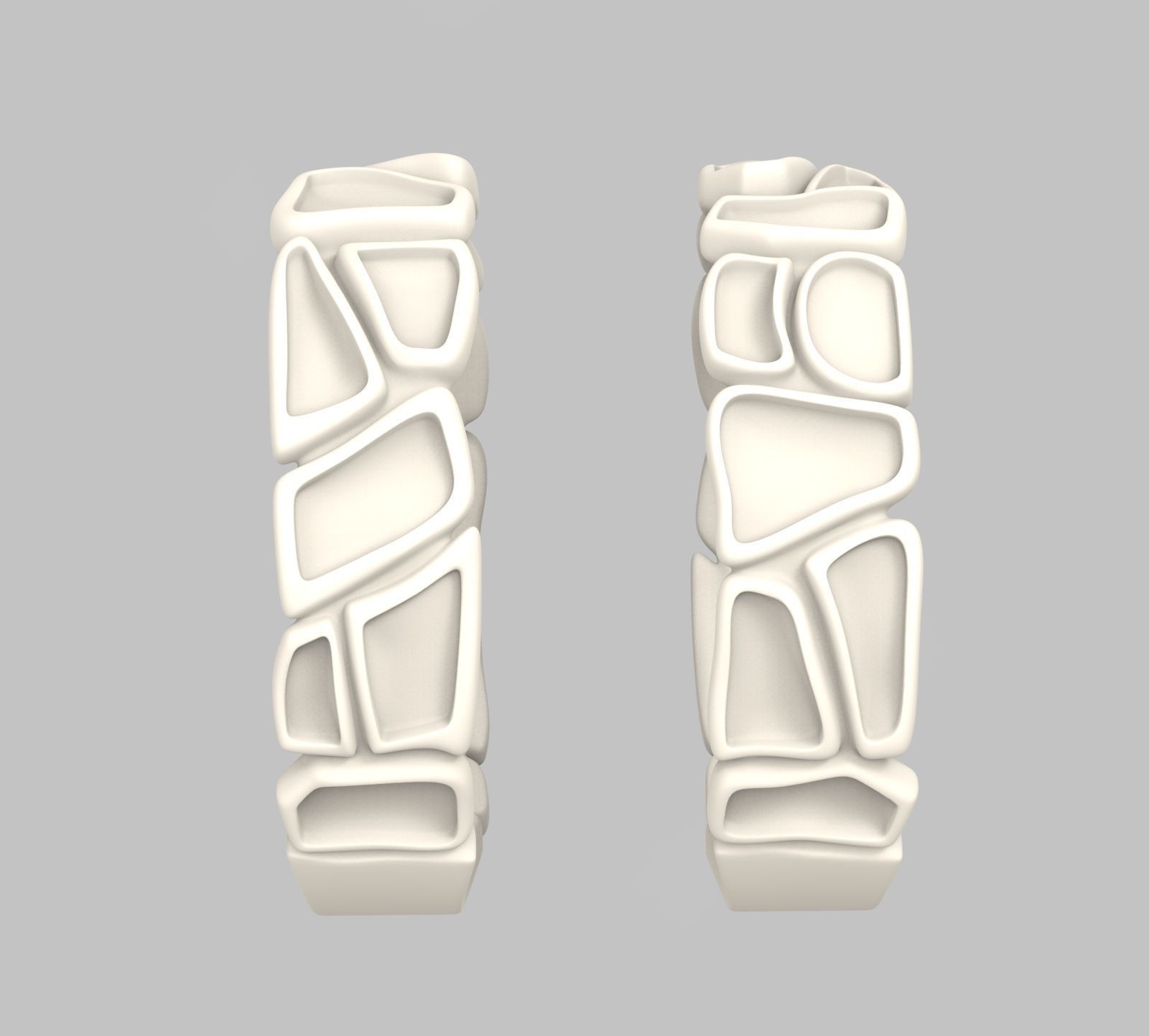 Geometry enamel ring 3D print model_5