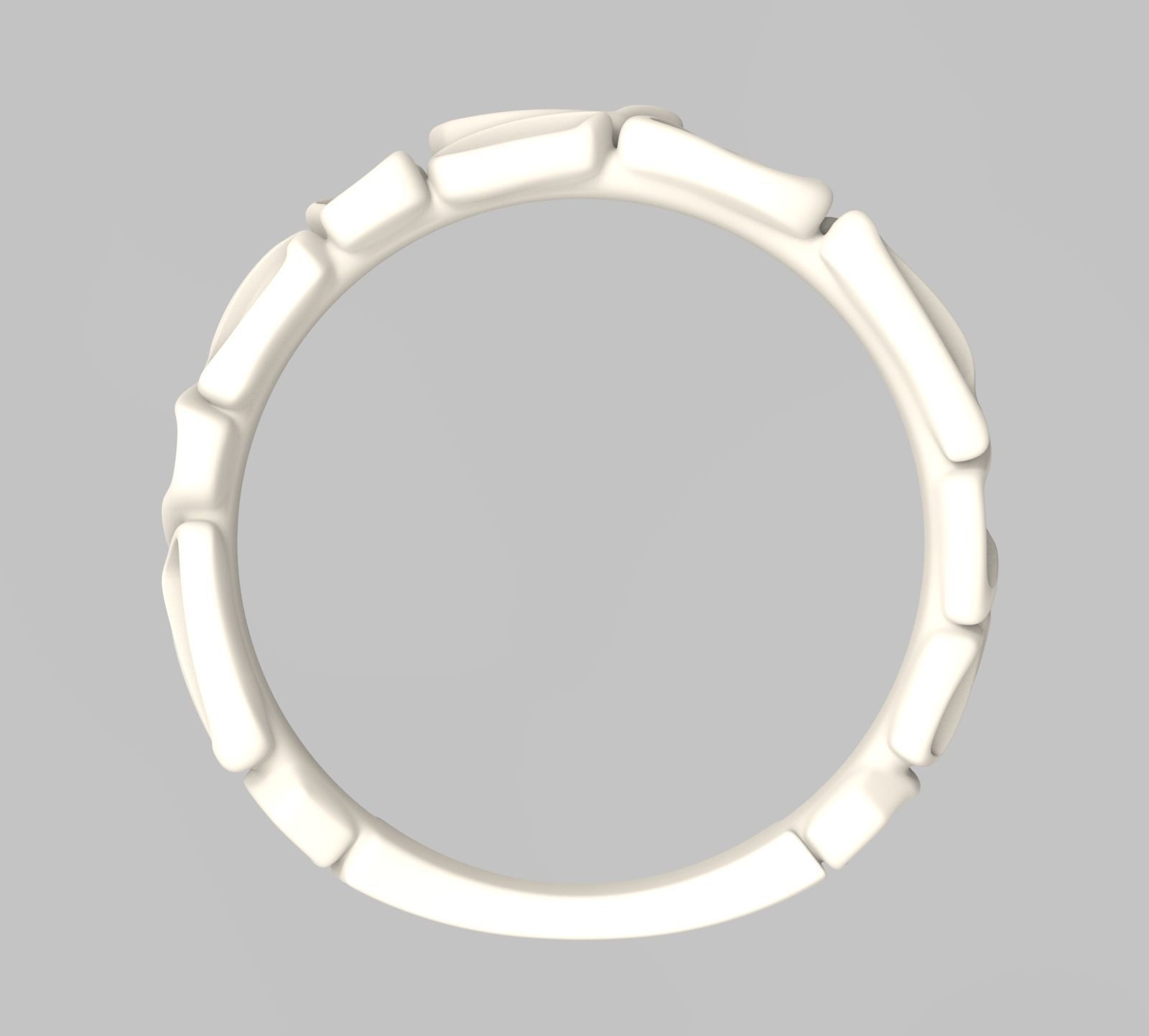 Geometry enamel ring 3D print model_6