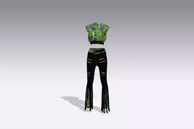print woman top and plajo 3D print model