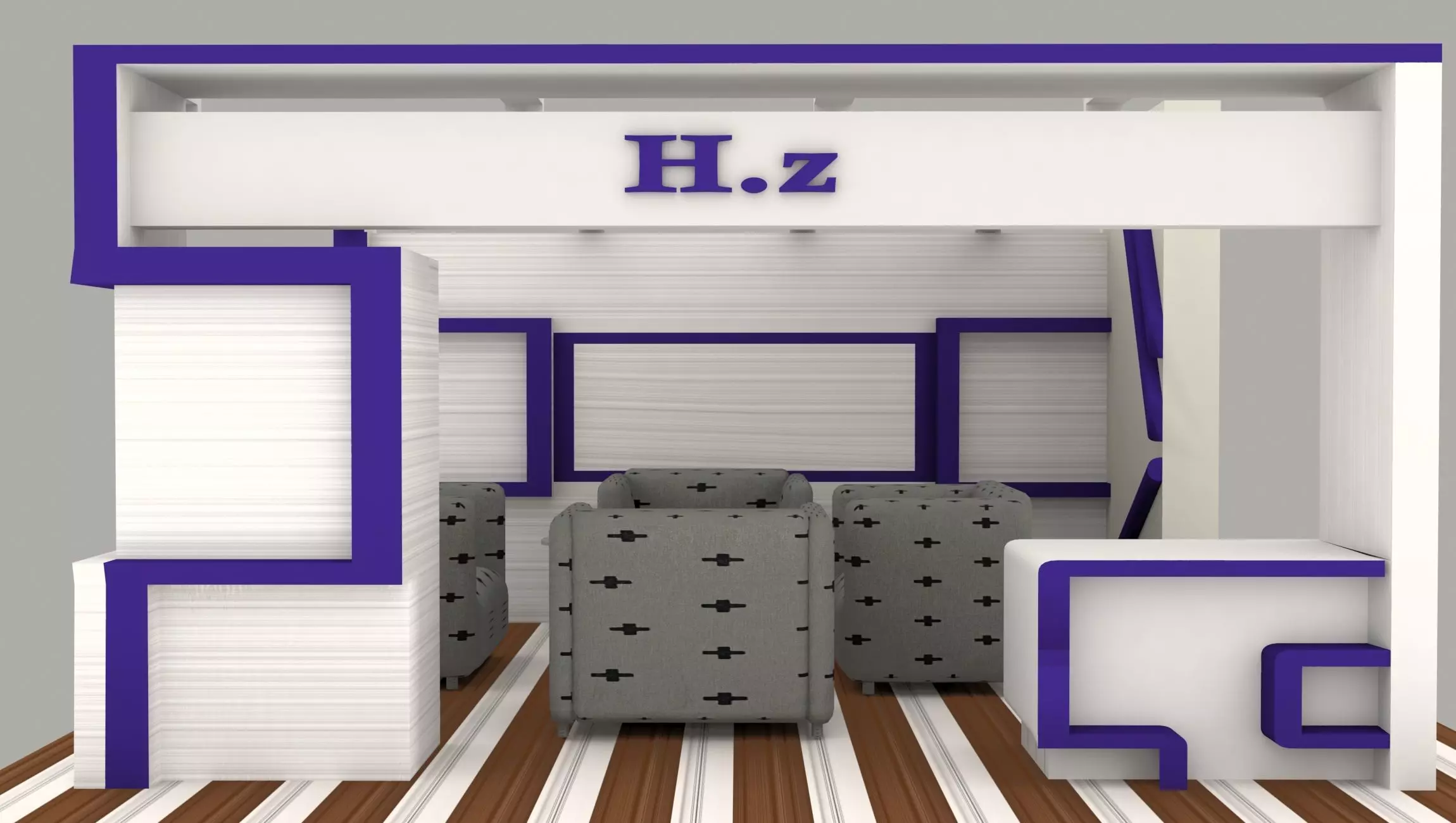 Exhibition Booth 3D model Free 3D model